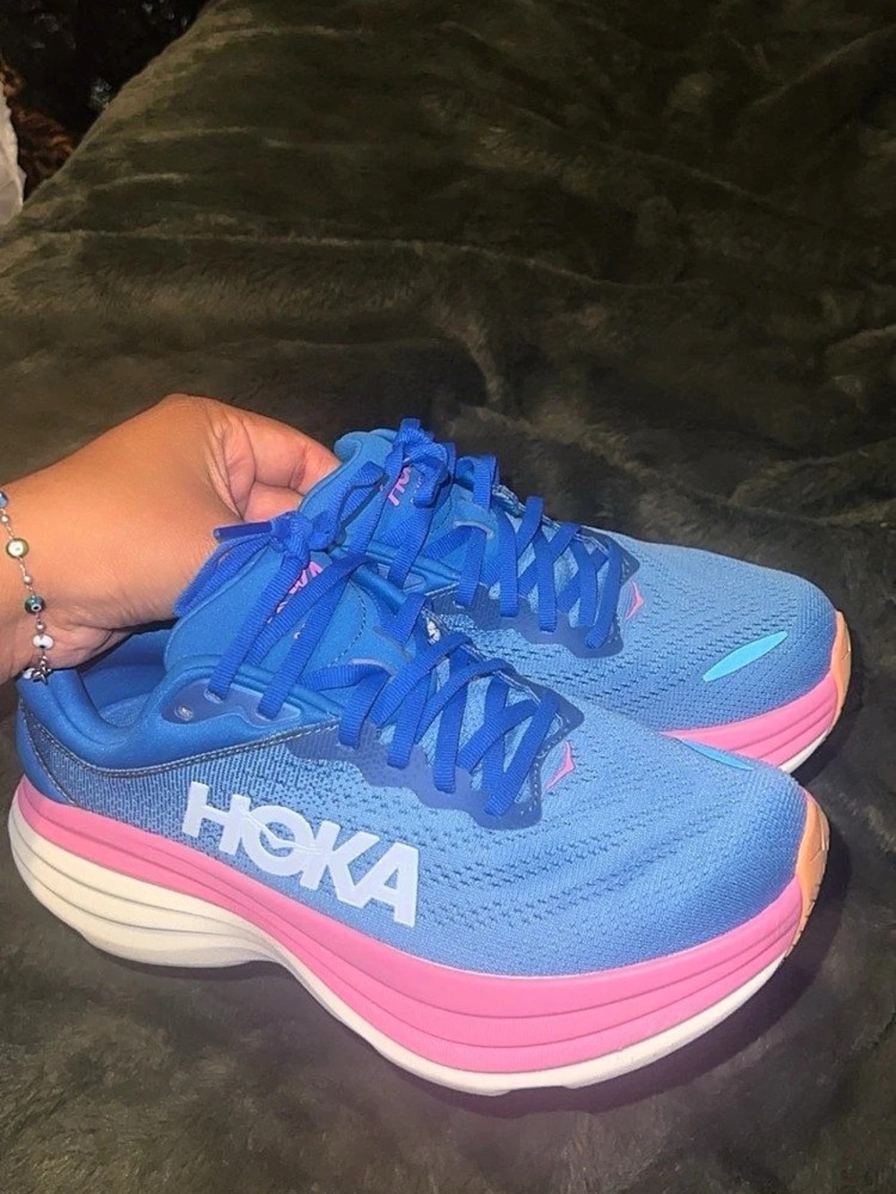 HOKA Bondi 8 Blue & Pink Women’s 8